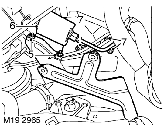 Filler neck – Release 3 cables from air cleaner support bracket.