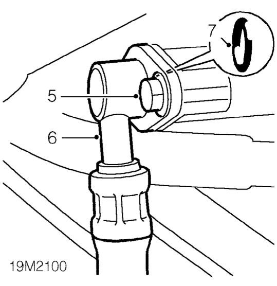 Fuel rail - vvc – Release clip and release fuel return pipe from fuel rail.