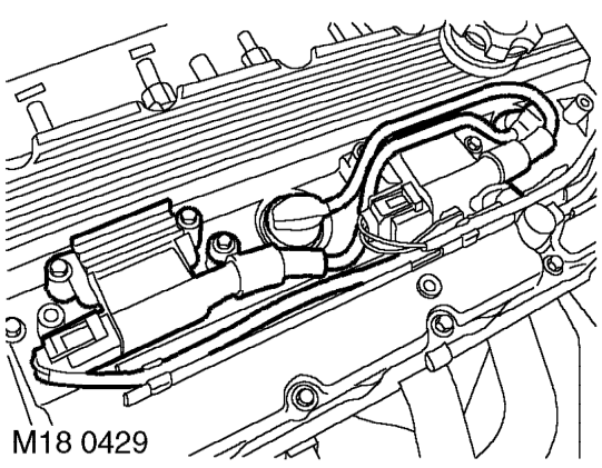 Ht lead - set - mpi – Remove screws securing coil cover and remove cover.