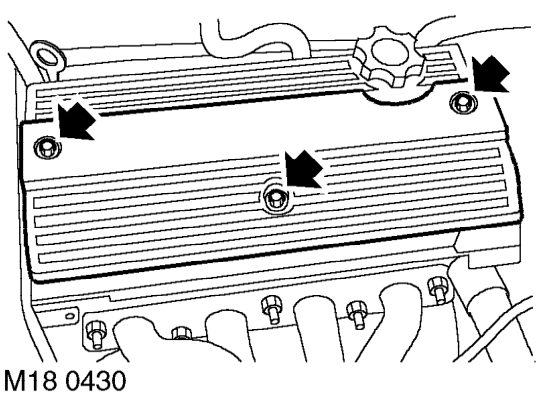 Ignition coil - mpi – Remove engine cover. See ENGINE, Repairs.