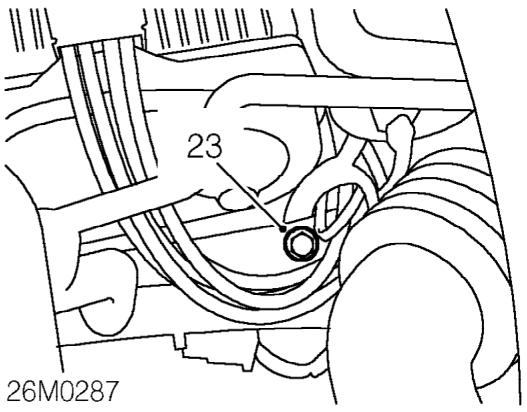 Top-up the expansion tank with coolant.