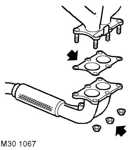 Front pipe – Remove pre catalyst HO2S. See FUEL DELIVERY SYSTEM, Repairs.