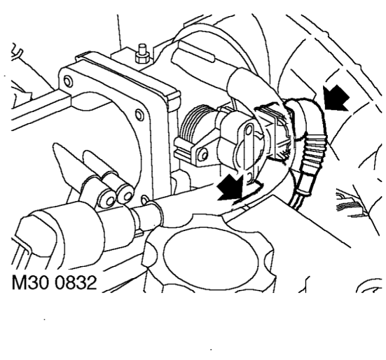 Manifold - inlet - mpi – Release coil harness from harness clips.