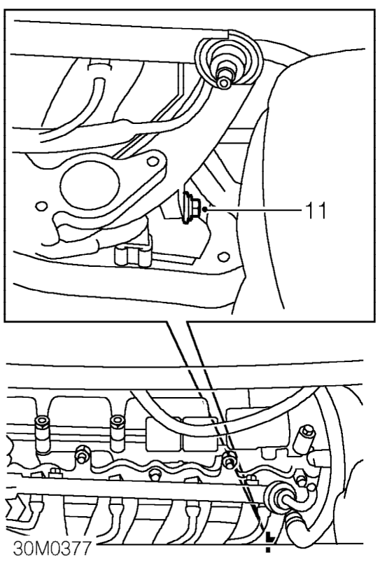 Release injector multiplug from bracket.