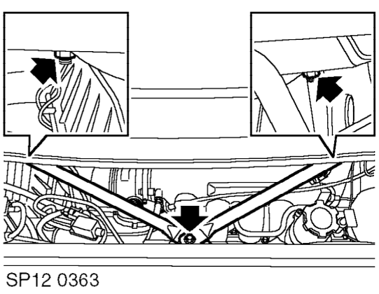 Gasket(s) - manifold chamber - vvc – Remove engine compartment access cover. See ENGINE, Repairs.