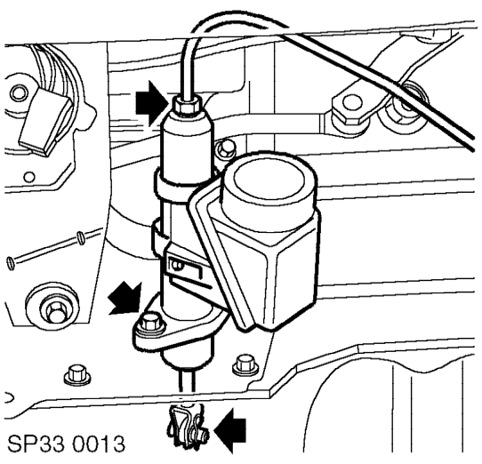 Clutch master cylinder – Remove underbonnet closing panel, See BODY, Exterior fittings.