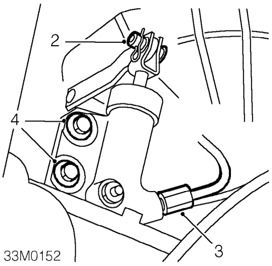 Clutch slave cylinder – Remove engine cover. See ENGINE, Repairs.