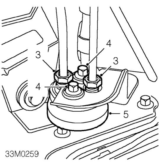 Damper - clutch - vvc – Place container underneath clutch damper to collect fluid spillage.