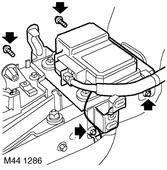 Lever - gear change – Remove centre console. See BODY, Interior trim components.