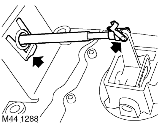 Lever - gear change – Release gear lever from floor tunnel to access gear change cable.