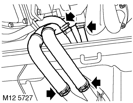 Cable - gear change – Remove gear change lever. See this section.