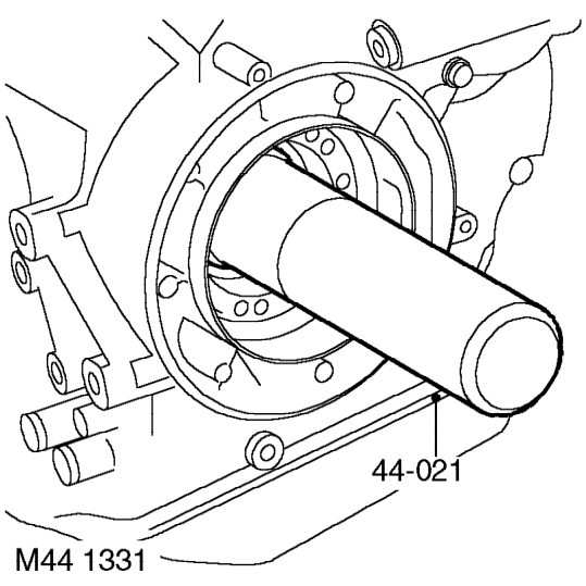 Position primary bearing with numbers on bearing facing outwards.