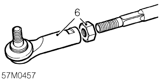 Steering rack gaiter – Using tool 18G 1584 , break track-rod end taper joint.
