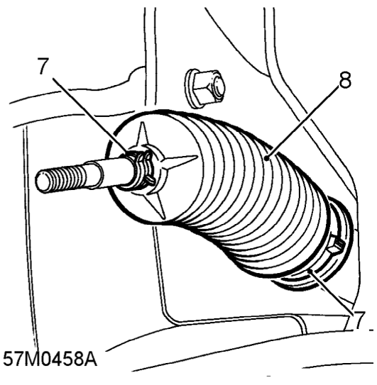 Steering rack gaiter – Noting the number of complete turns remove track-rod end, and lock nut.