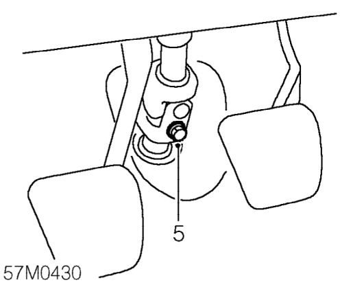 Steering column – Disconnect 2 ignition switch multiplugs from fusebox and harness.