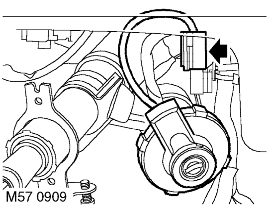 Steering column – Remove steering column switch pack. See ELECTRICAL, Repairs.