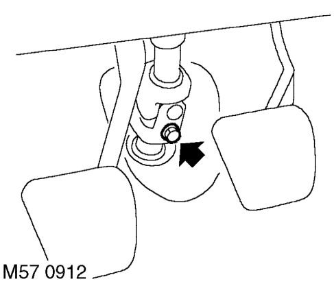 Remove 2 nuts securing passenger compartment fusebox to body and position aside.