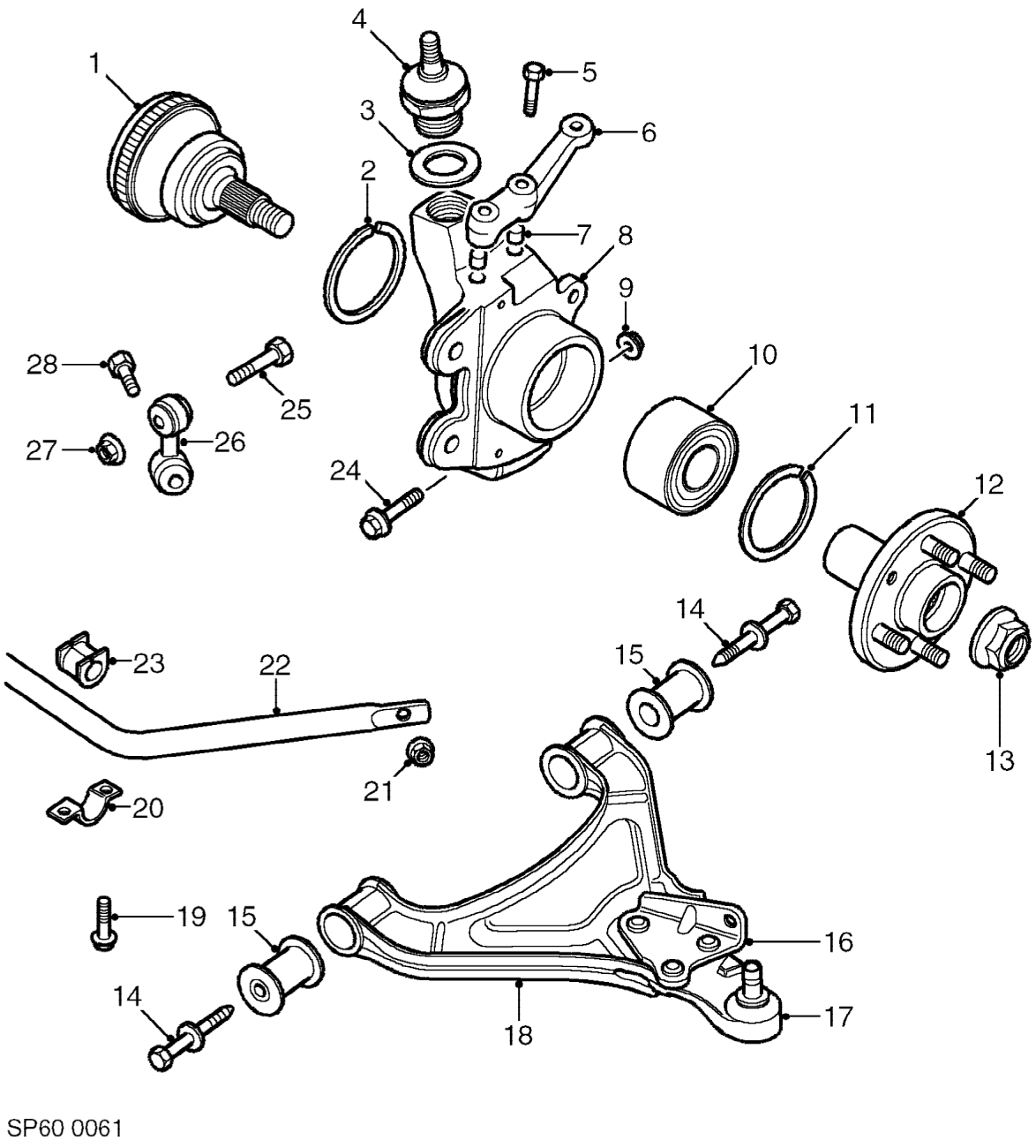 FRONT SUSPENSION COMPONENTS - continued
