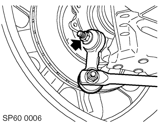 Anti-roll bar – Position vehicle on 4 post ramp.