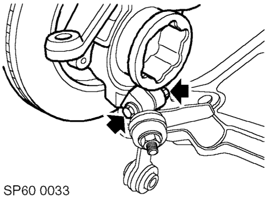 Bearings - hub – Fit slave nut to ball joint threads, position 18G-1584 and release ball joint taper from u