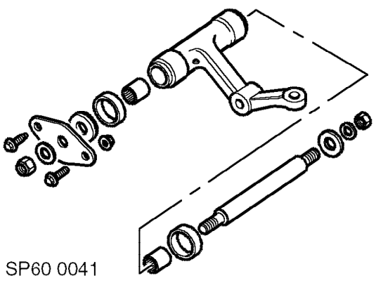 Remove pivot shaft from subframe.