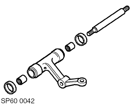 Bearings - suspension arm assembly - upper – Remove upper suspension arm. See this section.