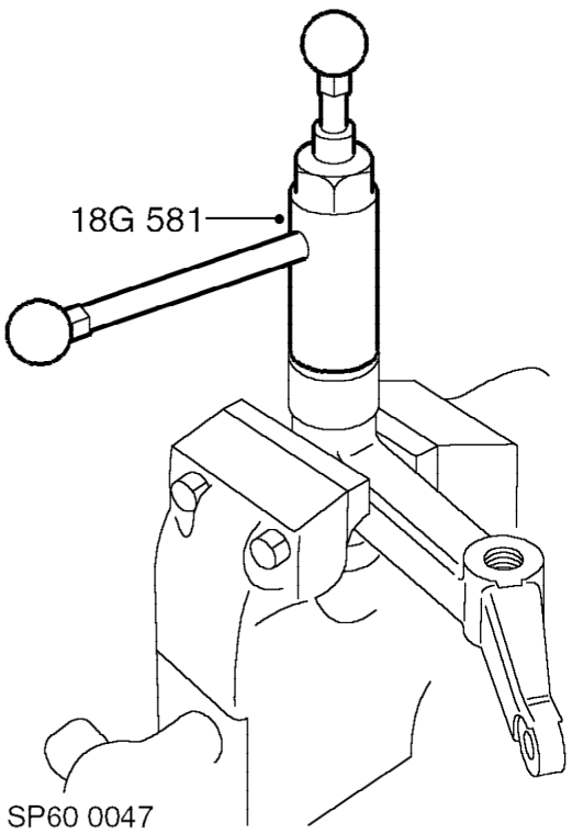 Bearings - suspension arm assembly - upper – With the pivot shaft and rubber seals removed, note fitted position of bearings in upper s