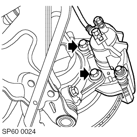Release LH and RH ABS sensor lead grommets from each bracket on front hubs, clips and grom