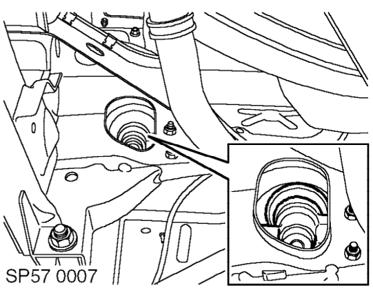 Raise vehicle on ramp.