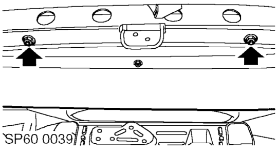 Remove nuts and bolts securing LH and RH rear mountings to subframe and collect mountings.