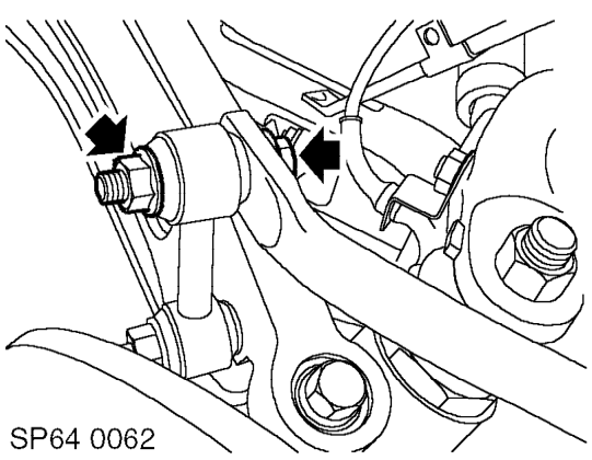 Ball joint - upper – Remove road wheel(s).