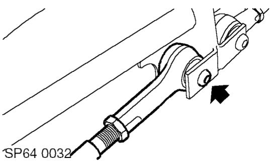 Track control arm – Fit slave nut to ball joint threads, position tool 18G 1584 , release ball joint taper fro