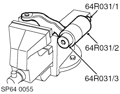 Bush - arm assembly - upper – Remove upper suspension arm. See this section.