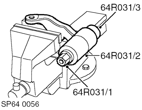 Bush - arm assembly - upper – Clean upper arm bush and bush mating face.
