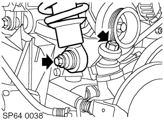 Arm assembly - upper – Release ABS sensor harness bracket.