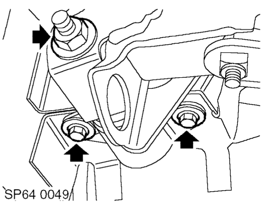 Rear sub frame - lh - front mounting – Support subframe with trolley jack.