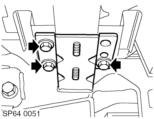 Remove 4 nuts securing anti-roll bar mounting clamps to both rear subframe mountings and c