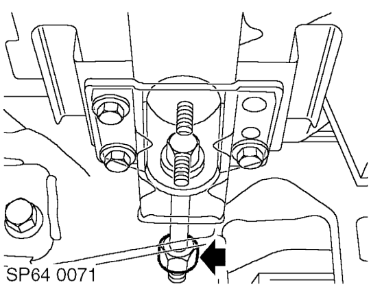 Rear sub frame - lh - rear mounting – Support subframe with trolley jack.