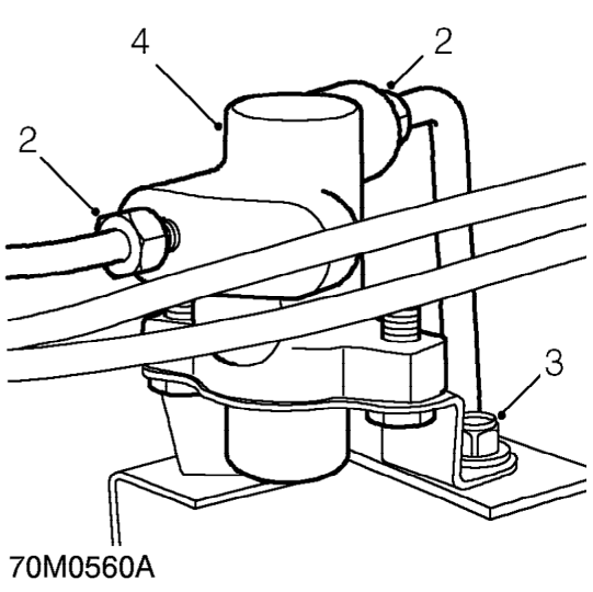 Brake proportioning valve – Position cloth to catch spillage.