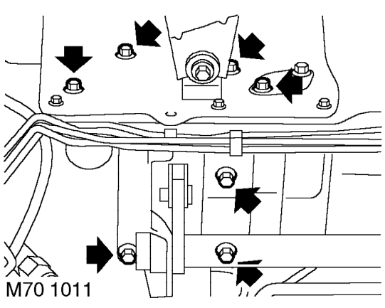 Pedal box assembly – Remove clip securing brake pedal push rod clevis pin and remove clevis pin.