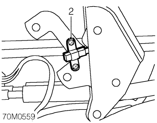 Handbrake warning switch – Remove handbrake lever. See this section.