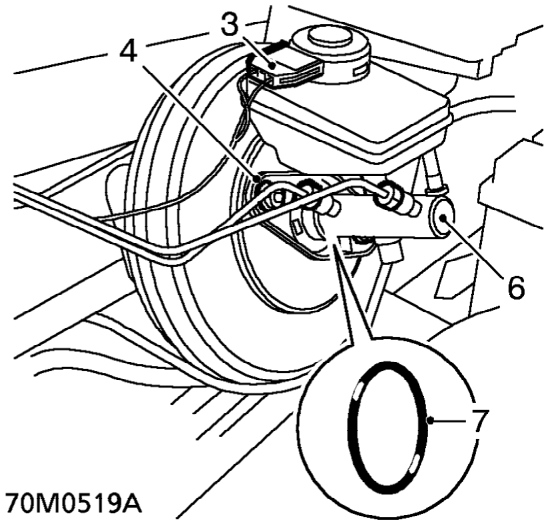 Brake servo – Remove spare wheel.