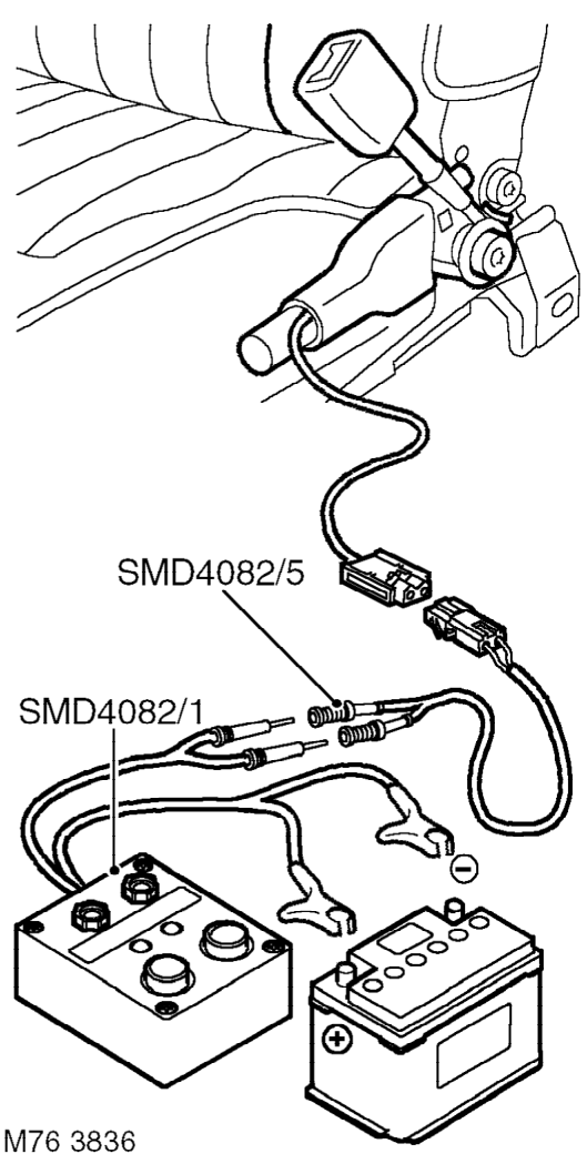 Deployment of seat belt pre-tensioner – Disconnect pre-tensioner harness connector.