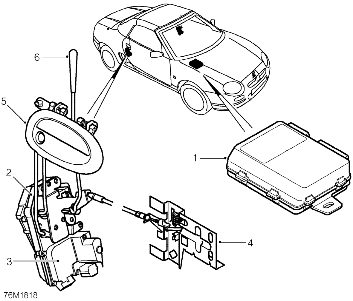 Door central locking - operation