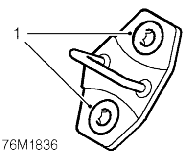 Door striker - adjust – Service repair no - 76.28.05