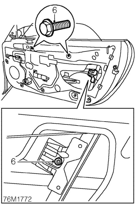 Glass – Switch ignition OFF.