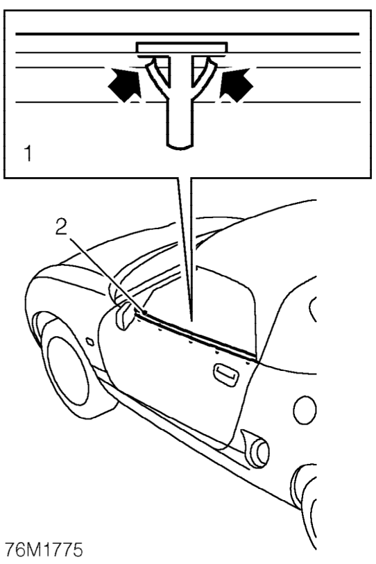 Outer waist seal – Service repair no - 76.31.53