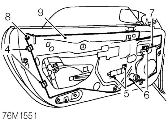 Plastic sheet – Release speaker, disconnect 2 Lucars and remove speaker.