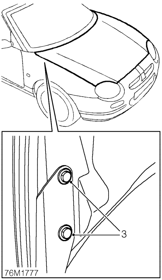 Bonnet - adjust – Open bonnet.