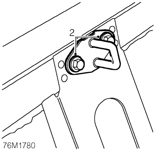 Boot lid striker - adjust – Open boot lid.